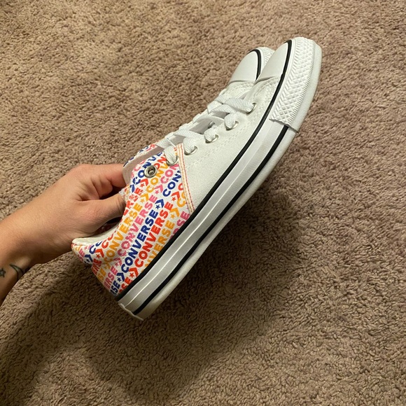 Women’s White/Multi color Converse - Picture 4 of 6